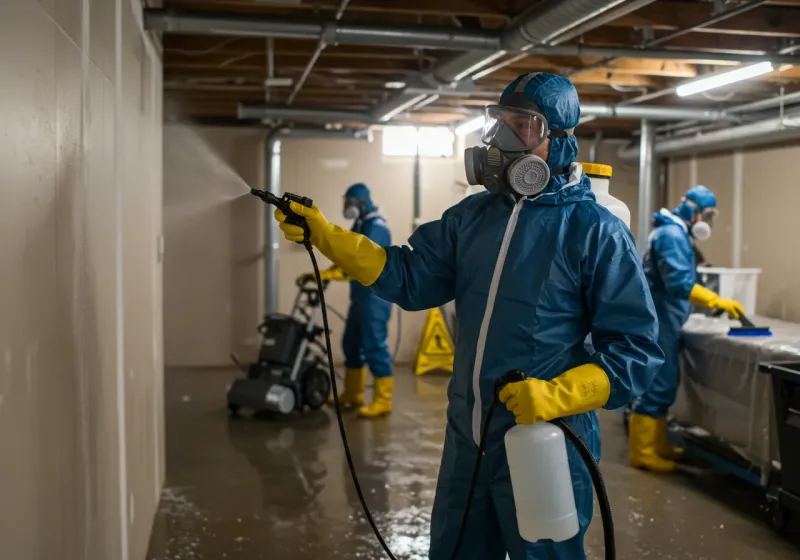 Basement Sanitization and Antimicrobial Treatment process in Havre, MT