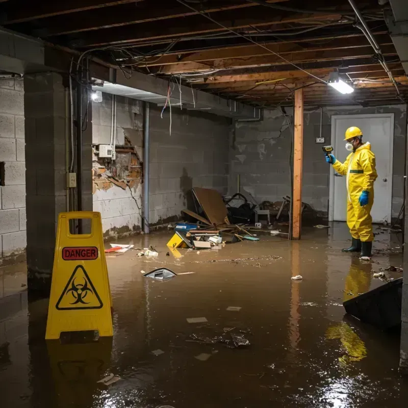 Flooded Basement Electrical Hazard in Havre, MT Property