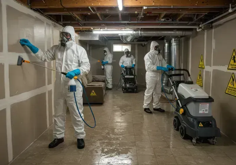 Basement Moisture Removal and Structural Drying process in Havre, MT